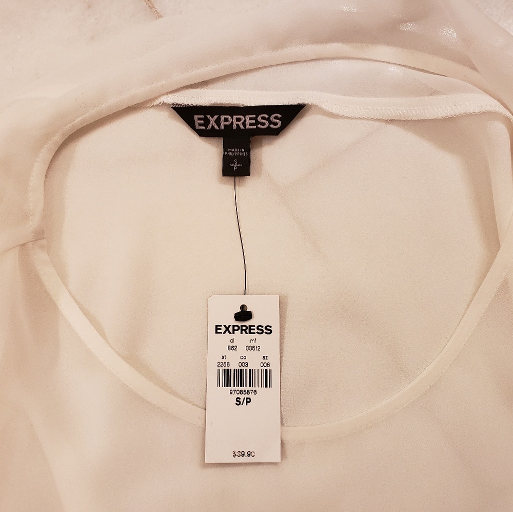 Express Ruffle Top NWT - Picture 4 of 4